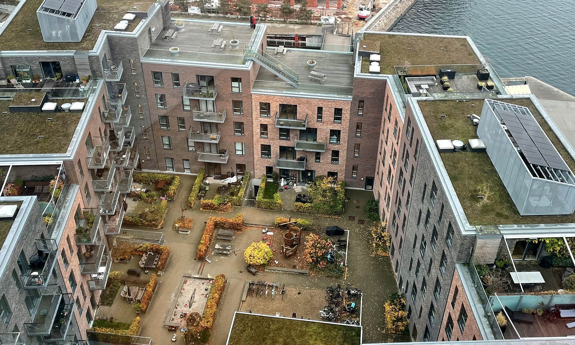 Blick in eine typische Hofsituation im Stadtteil Nordhavn
