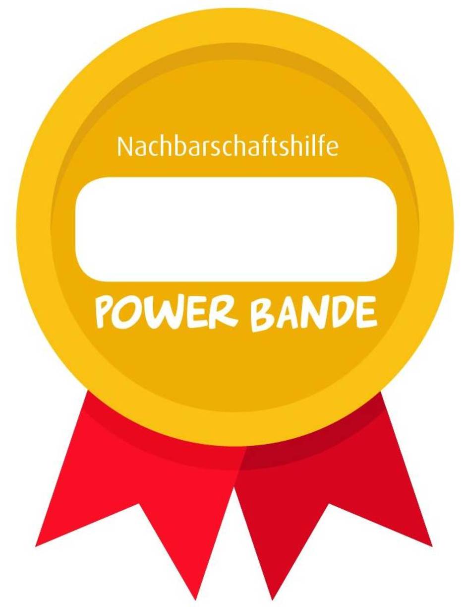 Abzeichen Nachbarschaftshilfe der Power Bande