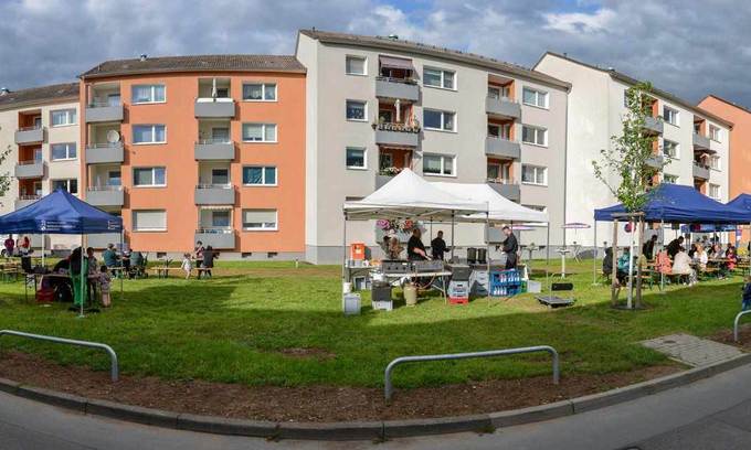 Das modernisierte Quartier in Langen. Foto: NHW/Keck