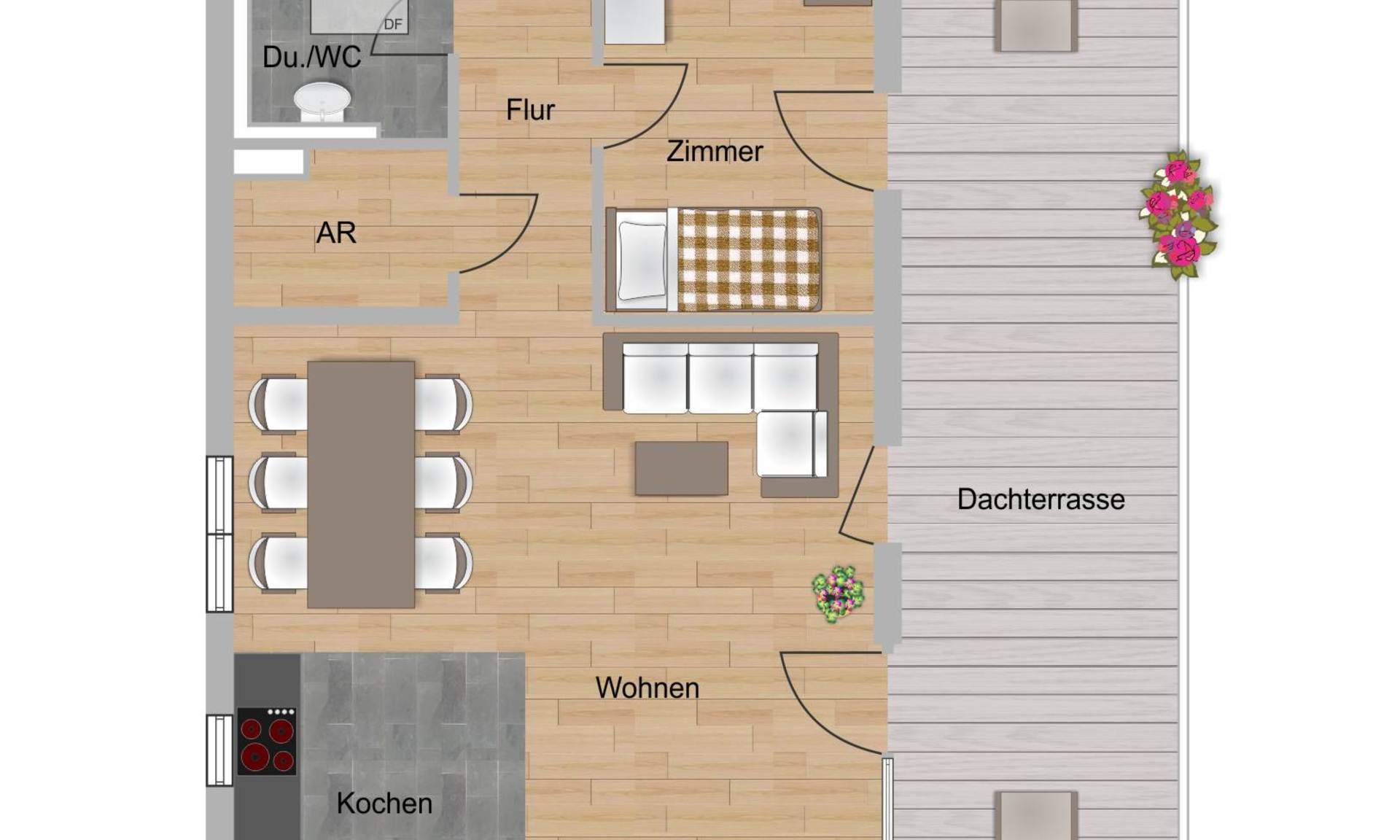 5-Zimmer-Wohnung ca. 96,75 m² (E2)