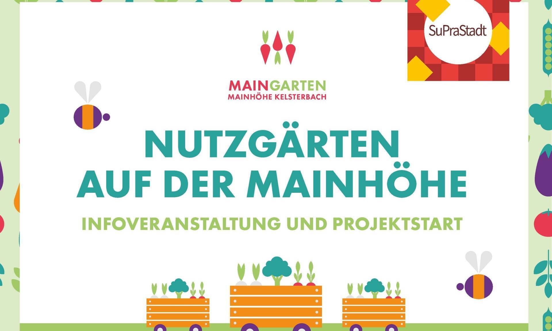 Ausschnitt des Veranstaltungsplakats "Nutzgärten auf der Mainhöhe"