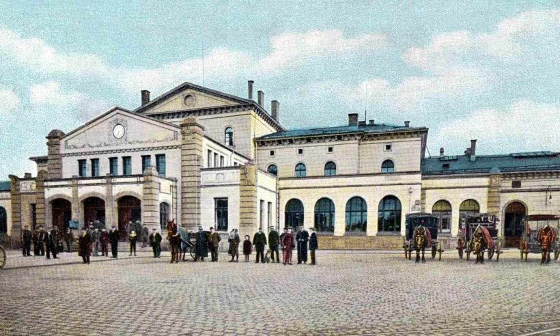 Historische Aufnahme Bahnhof Gotha
