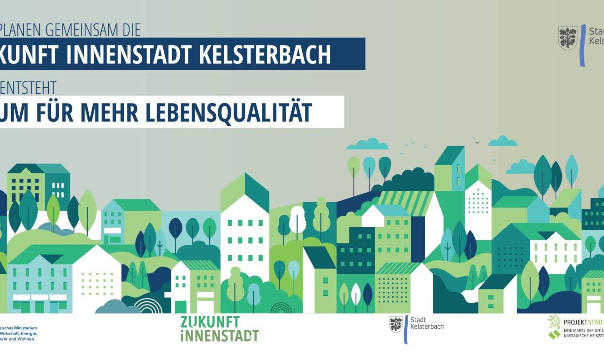 Logo zum Programm Zukunft Innenstadt für Kelsterbach