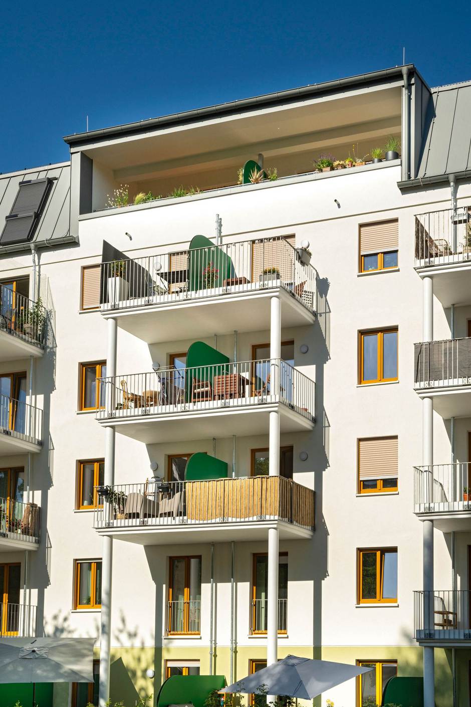 Zu dem Neubaukomplex in der Freiligrathstraße gehören insgesamt 54 Wohnungen mit 4.600 qm Wohnfläche. Foto: Barbara Staubach