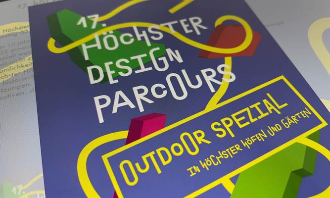 Plakat zum Höchster Designparcours