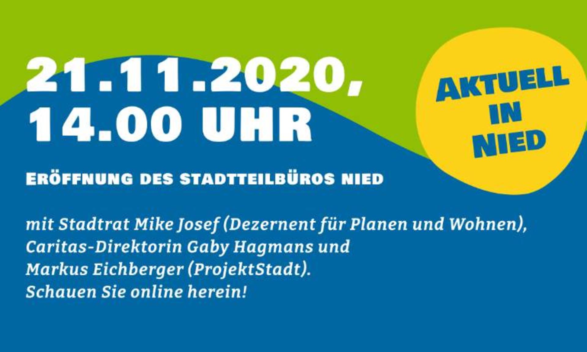 Plakat Eröffnung Stadtteilbüro