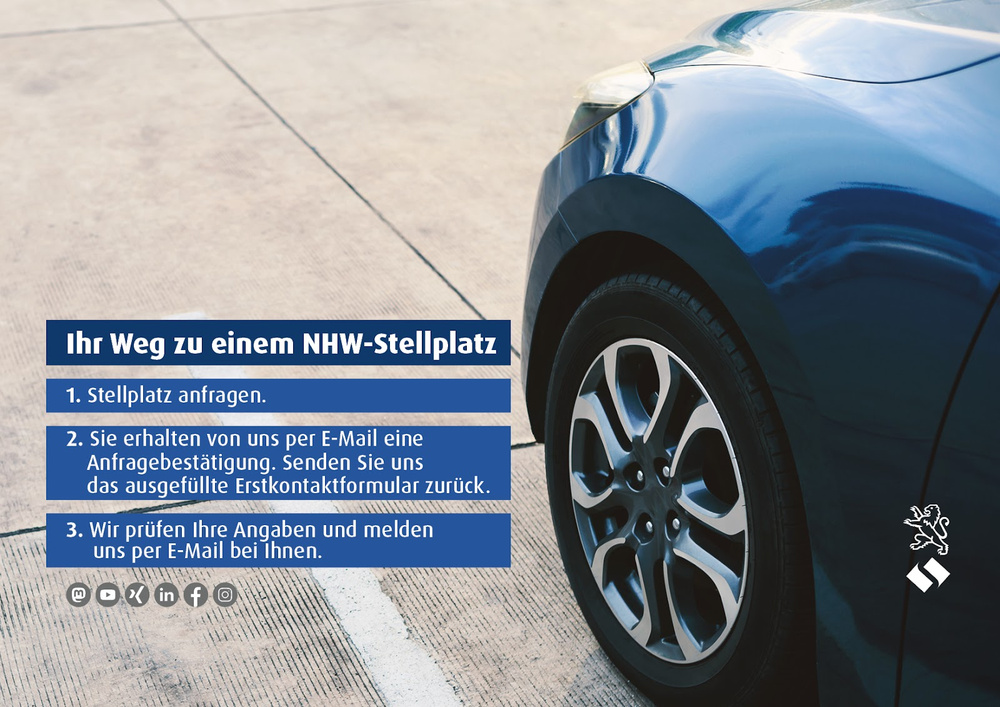 Ihr Weg zu einem NHW-Stellplatz