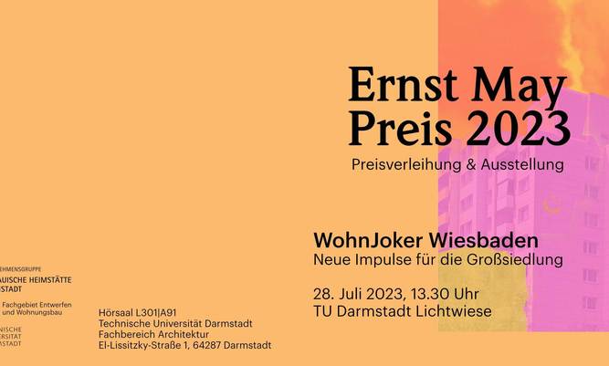 Einladungsflyer Ernst-May-Preis