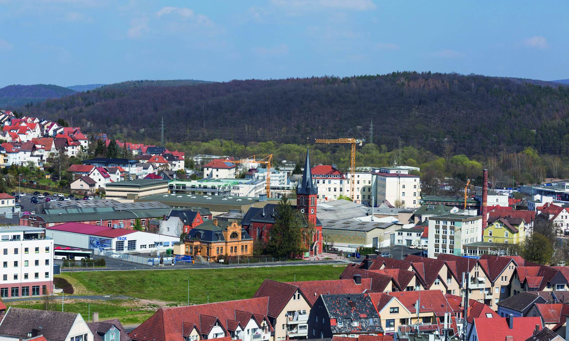 Blick auf das Wever-Areal in Bad Hersfeld